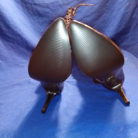 ALL THAT SHIMMER SHINES FROM THE FUTURE HEELED BOOTS ( BRAND NEW !!!! ) BLACK - Picture 5 of 6